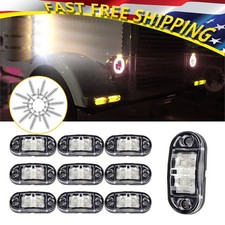 10 12v White Led Truck Trailer Car Clearance Rv Marker Lights Lamps Super Bright 10 12v White Led Truck Trailer Car Clearance Rv Marker Lights Lamps Super Bright
