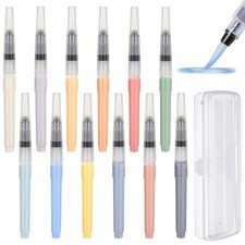12pcs Underglaze Water Color Brush Pens for Pottery Ceramics, Watercolor Pain...
