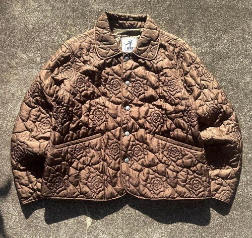 Issey Miyake HAI SPORTING GEAR Quilted Jacket Rose Embroidery Vintage Excellent - product listing photo