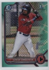 2022 Bowman Chrome Prospects Aqua Refractor 13/125 Junior Sanquintin #BCP-80 4a7