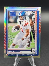 2025 Donruss Optic Malik Nabers Silver Holo #182 New York Giants