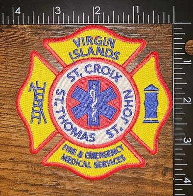 United States Virgin Islands USVI Fire & Emergency Medical Services Patch