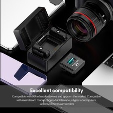 2.4GHz Wireless Lavalier Microphone System Clip-on Microphone 100m Transmission