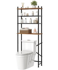 Over The Toilet Storage, 4-Tier Over Toilet Bathroom Organizer, Freestanding ...