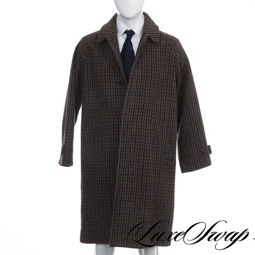 Camoshita Japan - GunCheck Tweed Balmacaan Grandpa Coat
