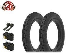 ALTA 12½ x 2¼ Black City Street Durable Tire Set w/90d Schrader Valve Tubes, 6pc
