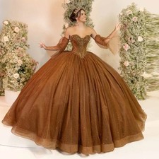 Classic Quinceanera Dresses for Women Bow Appliques Puff Sleeves Sweetheart