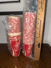 Vintage Lot  Enjoy Coca Cola Coke Wax Paper Cups Soda Rare (WTF24)