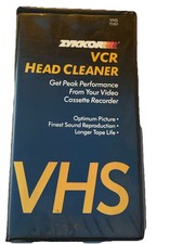 Zykkor VCR Head Cleaner VHS Tape T5161 w/ Case NO Cleaning Fluid Included