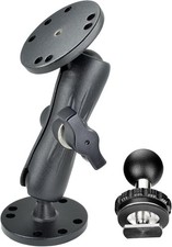 Aluminum Ball Mount For Garmin Striker 4double Amps Round Plates1 Ball Fit... Aluminum Ball Mount For Garmin Striker 4double Amps Round Plates1 Ball Fit...