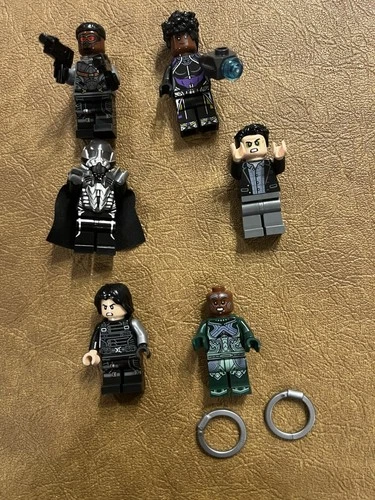 Lego Marvel DC Mini-figure Lot Bruce Banner  Winter Soldier Zod-Nakia-Pre-Owned