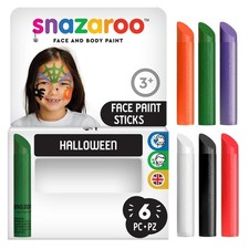Face Painting Sticks, Set of 6, Halloween