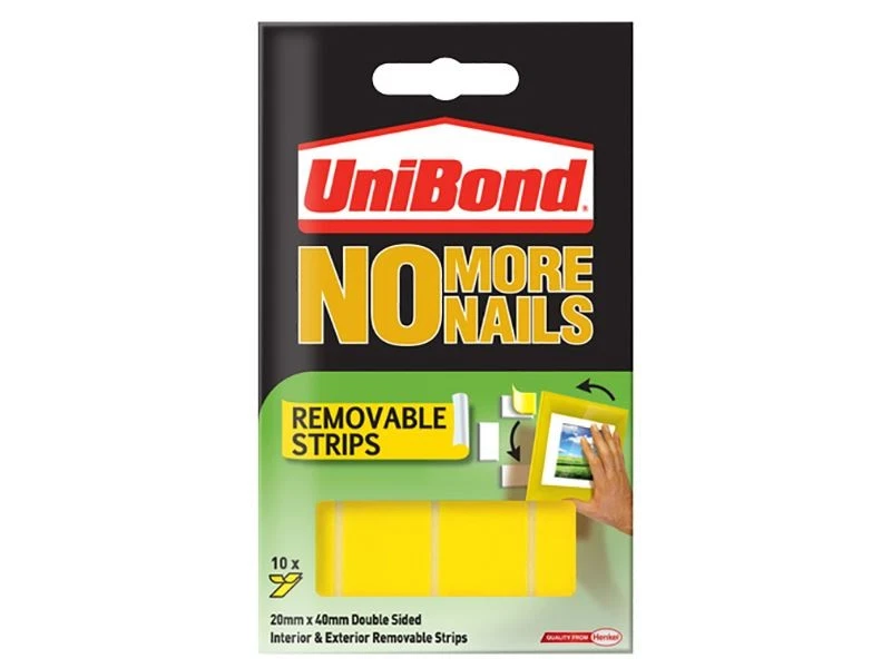 UniBond No More Nails Pita Gam Segera Dalaman Alih Keluar (Pek 10) - Image 1 of 1