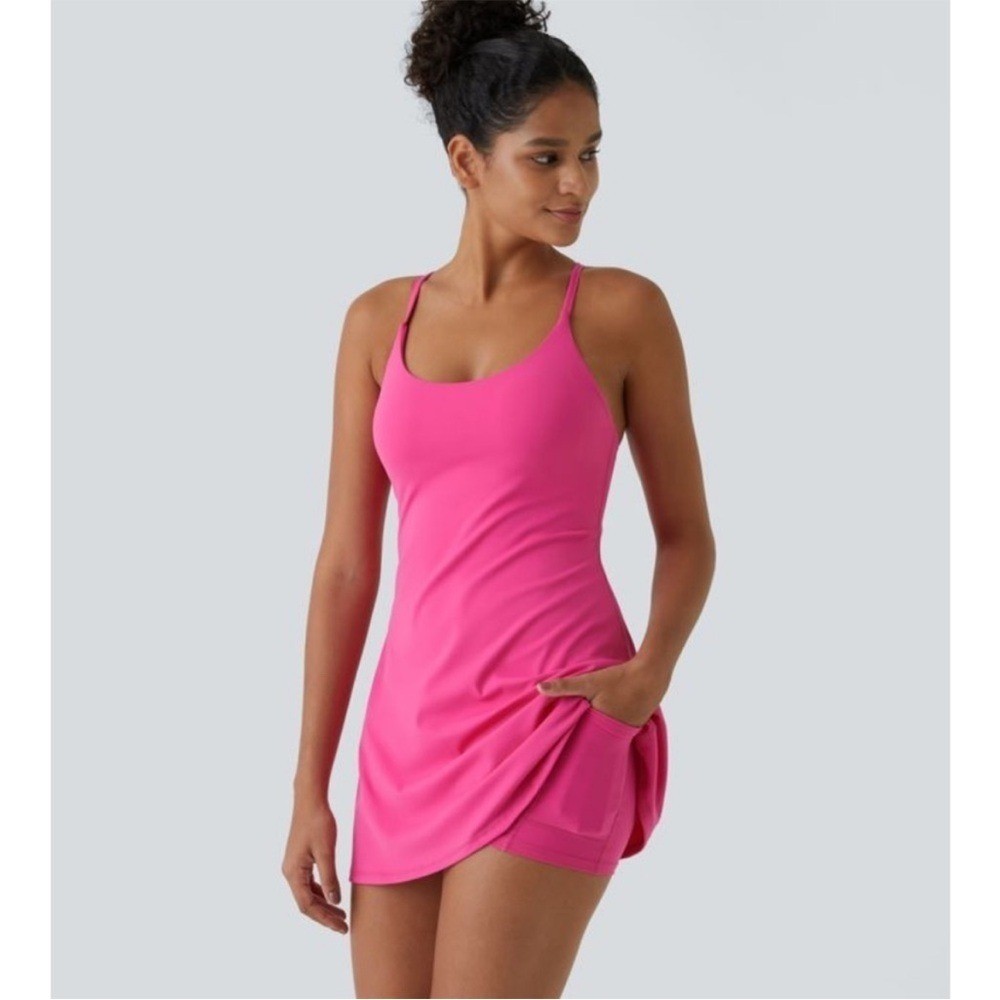 Halara SoftlyZero Plush Backless Active Dress In … - image 1