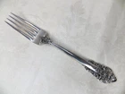 WALLACE GRAND BAROQUE STERLING SILVER DINNER FORK 7 1/2" NO MONOGRAM