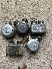 Lot Of 5 WW2 Era Military Rifle Oil Cans Russian Soviet US Mosin Nagant