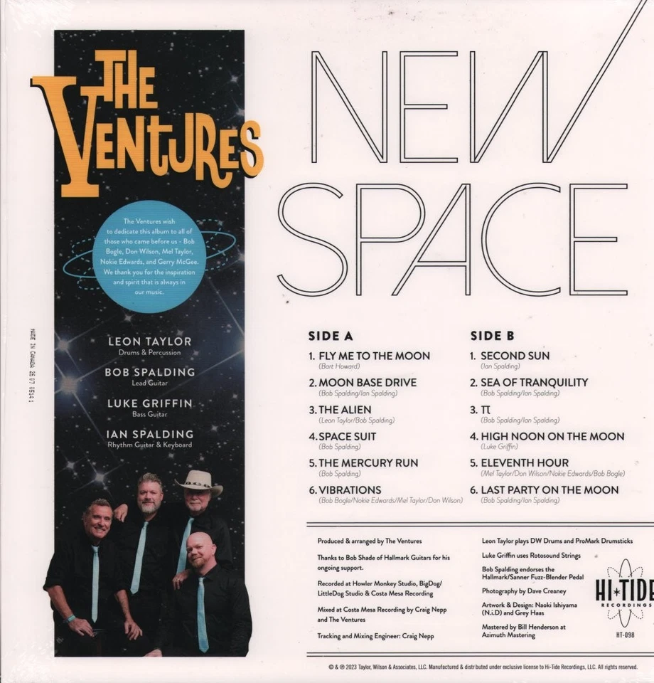 Ventures New Space LP vinyl Europe Hi-Tide 2023 on "deep Space" Coloured Vinyl - Image 2 of 2