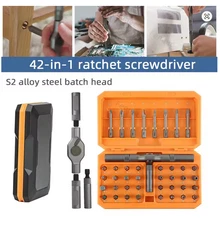 42 in 1 Magnetic Screwdriver Set DIY Ratchet Screwdriver Set, Multi Bit Magneti