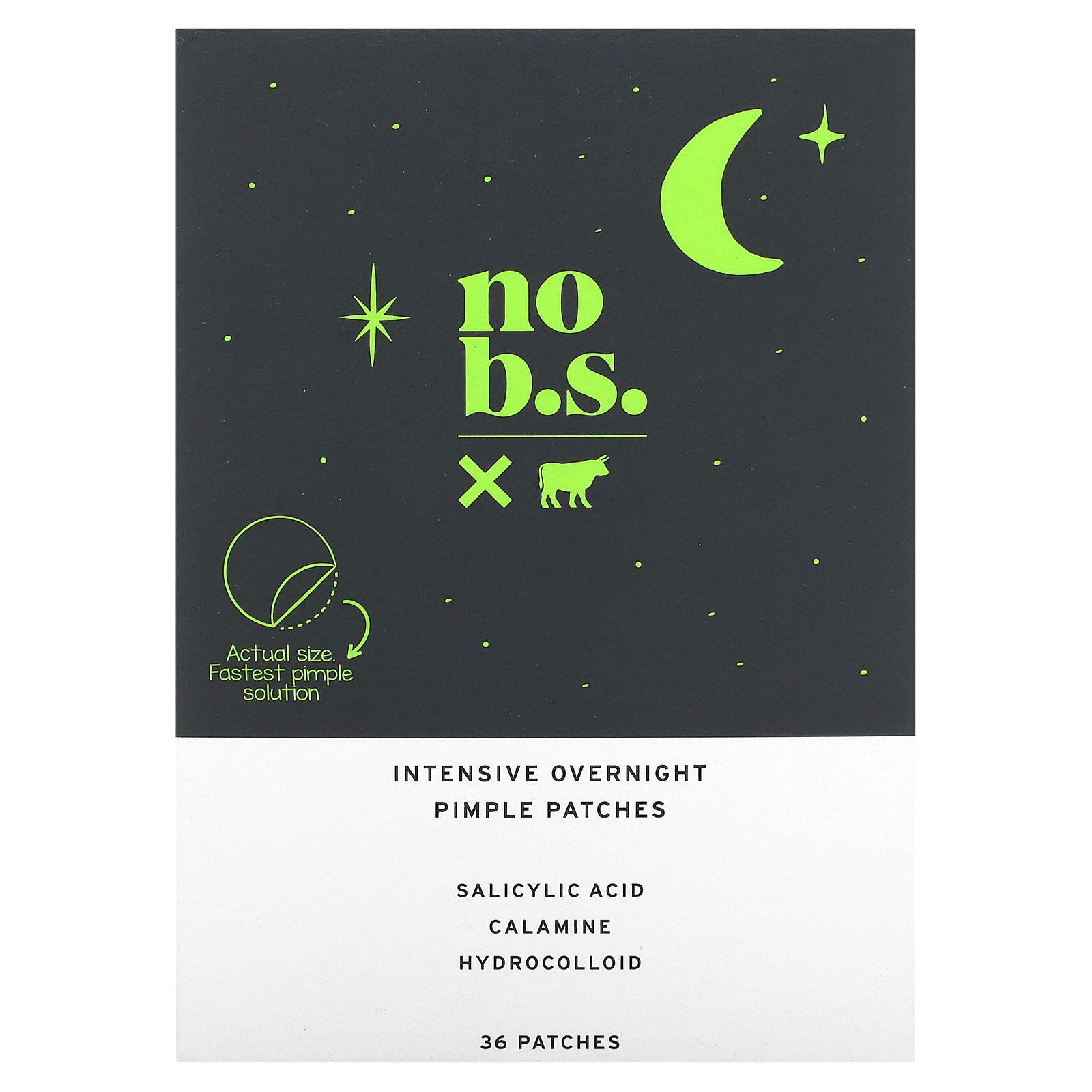 Интенсивные ночные пластыри от прыщей, 36 пластырей