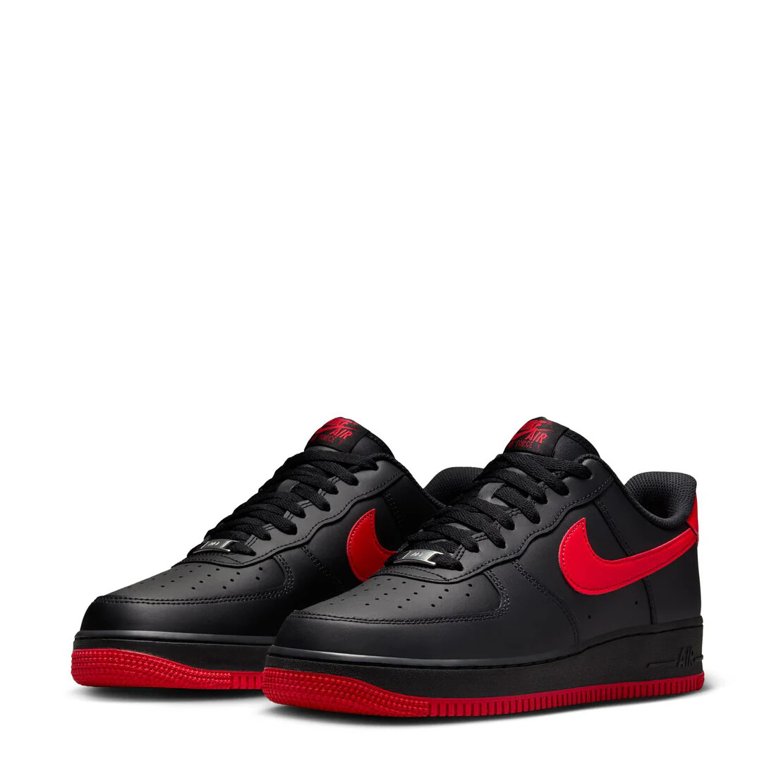 Mens NIKE Air Force 1 Low 07 FJ4146-002 Black/University Red/Black