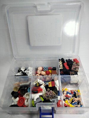 NEW LEGO Bulk lot of  15 MINIFIGURE Parts FREE GIFT BOX  ACCESSORIES  TOOL