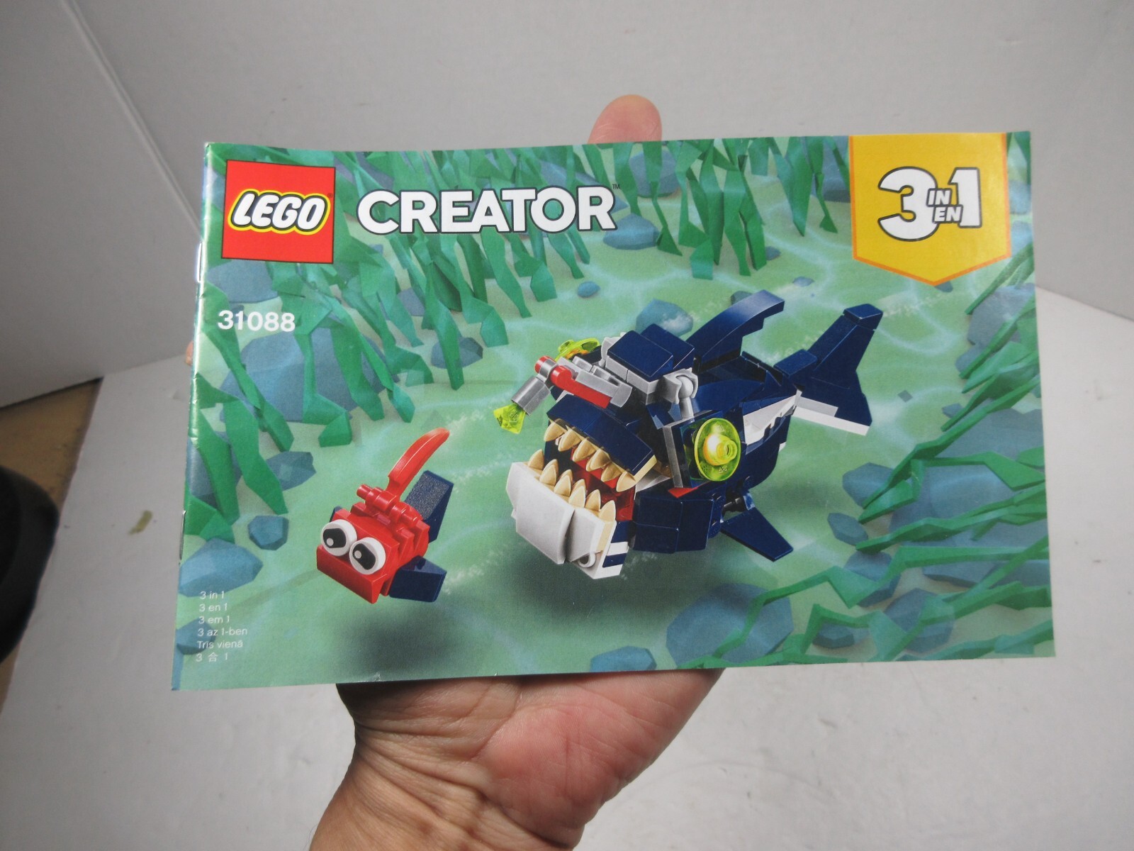 2019 LEGO 31088 Creator 3 in 1 Deep Sea Creatures instruction manual only | eBay