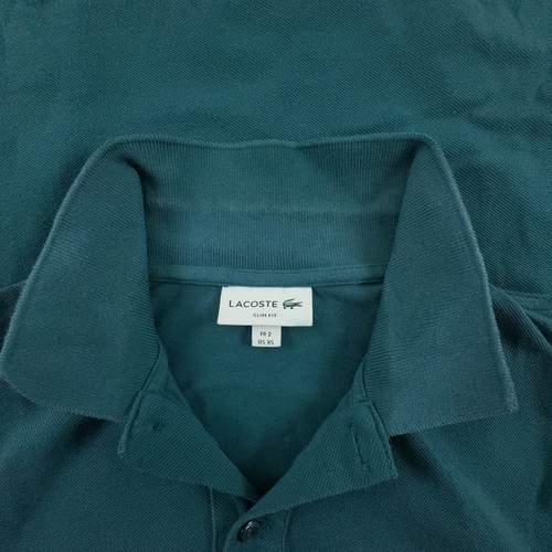 Polo Lacoste verde tinta unita - Taglia XS/S uomo - Imagen 7 de 12