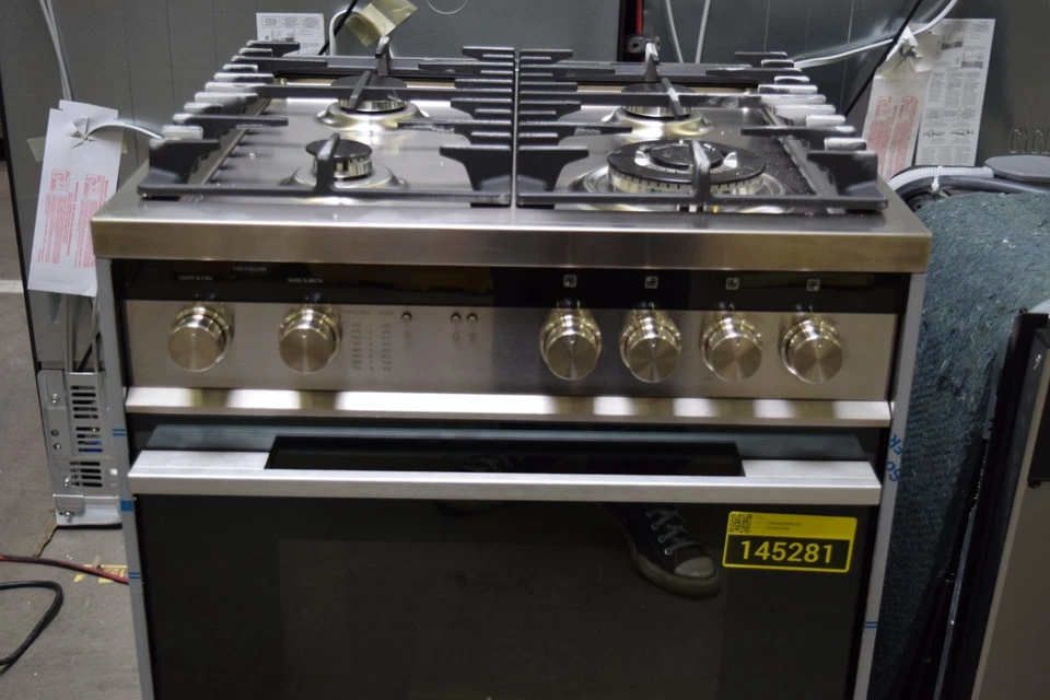 Fisher Paykel OR24SDMBGX2 24" acero inoxidable profesional gama de combustible doble #145281 BP Foto 2 de 4