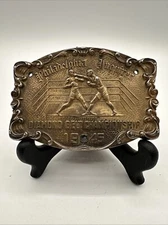 Rare1945 Sterling Silver PHILADELPHIA INQUIRER DIAMOND BELT CHAMPIONSHIP Boxing