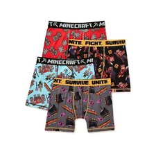 Minecraft Dungeons Boys' Boxer Briefs Underwear Size 4 XS Athletic Fit NEW