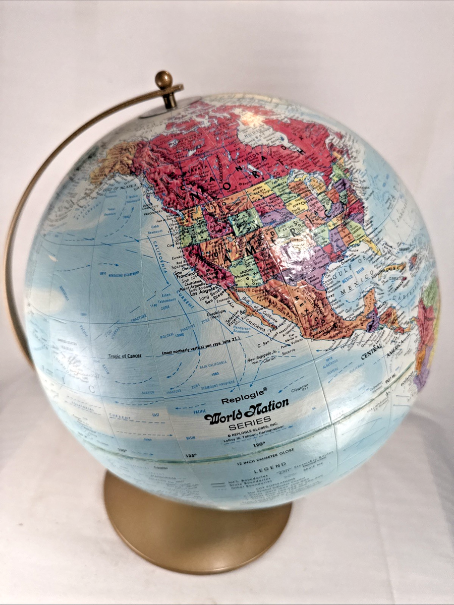 Vtg REPLOGLE 1980s World Nation 12