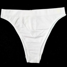 Gilly Hicks Hollister Cheeky Pants Seamless High Leg Underwear White Knickers