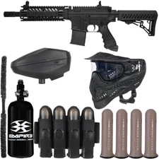 Tippmann TMC Rivalry Paintball Gun Package Kit - (Black/Black)
