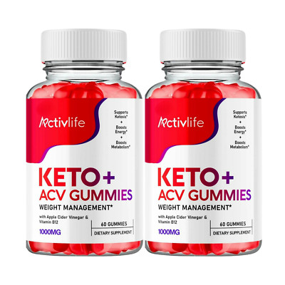 2-Pack ActivLife Keto ACV Gummies, ActivLife Gummies Weight Loss (120 ...