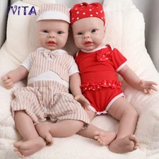 IVITA 20" Full Silicone Reborn Baby Boy|Girl Vivid Newborn Silicone Doll Gift