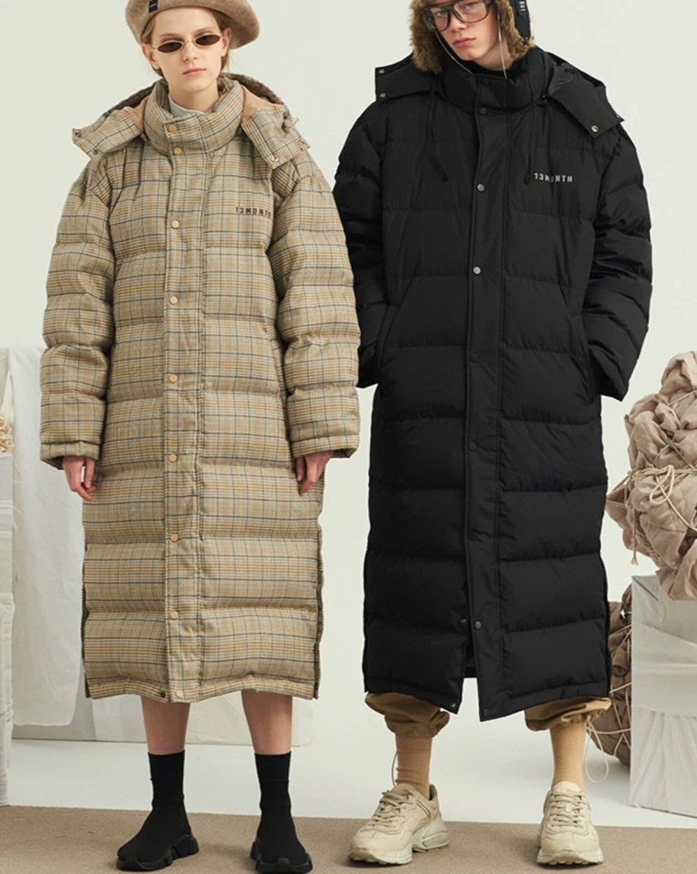 13Month Unisex Duck Down Heavy Long Padding - BLACK- Size L - Image 2 of 3