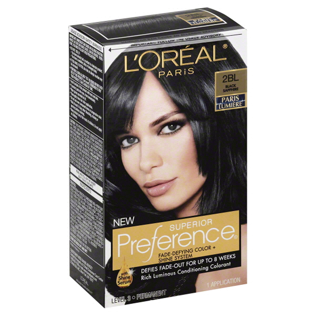 loreal black sapphire hair color
