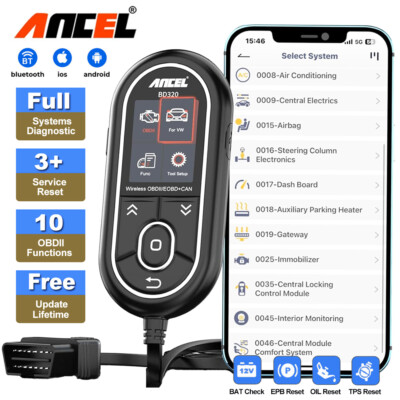 ANCEL BD320 OBD2 Diagnosegerät Auto Gerät All System EPB Öl Scanner für VAG Audi