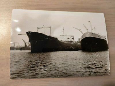 Foto Frachtschiffe Naess Spirit u. Philidora Amsterdam 15.07.73 ca. 17x12cm_1
