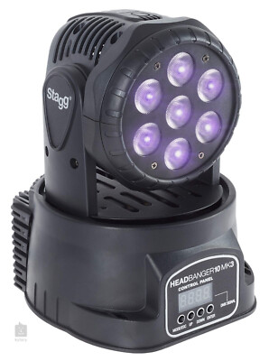 STAGG Head Banger 10 MKIII LED Moving-Head mit 7x10W RGBW 4-in-1 LEDs Washlight