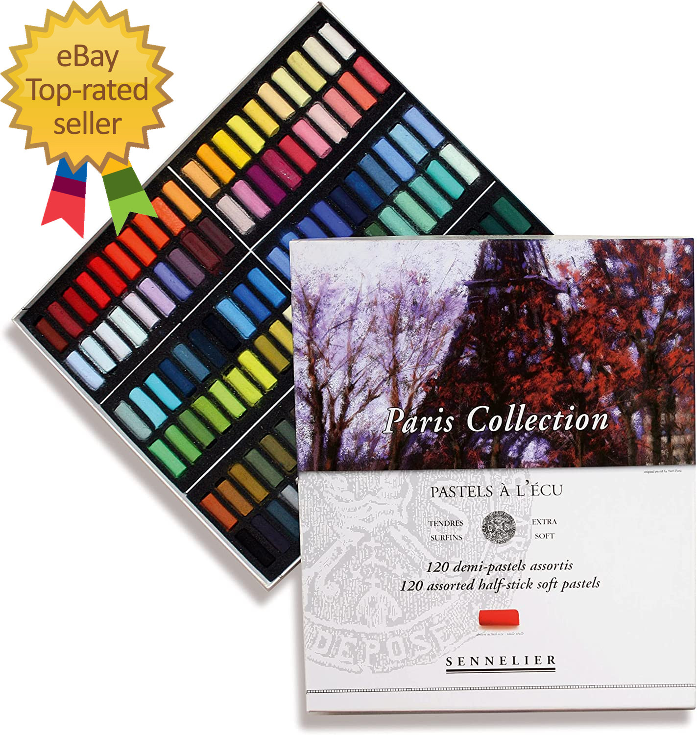 Soft Pastels Half Stick Set 120/Pkg-Paris  Paris