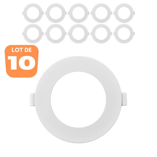 Dalle LED ronde extra plate 6W encastrable spot plafond mince IP40