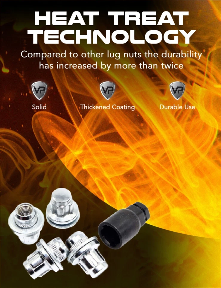 Conjunto de 4 travas de roda cromadas estilo OE 12x1.5 para Toyota Highlander RAV4 Tacoma - Imagem 3 de 4