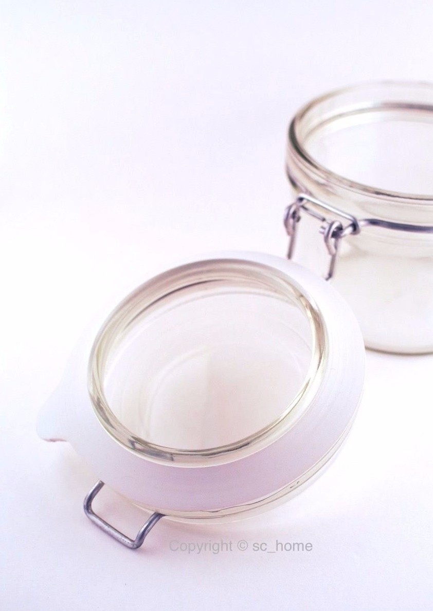 WHITE (IVORY) RUBBER SEAL/GASKET RING FOR PRESERVE CLIP LID KILNER JAR