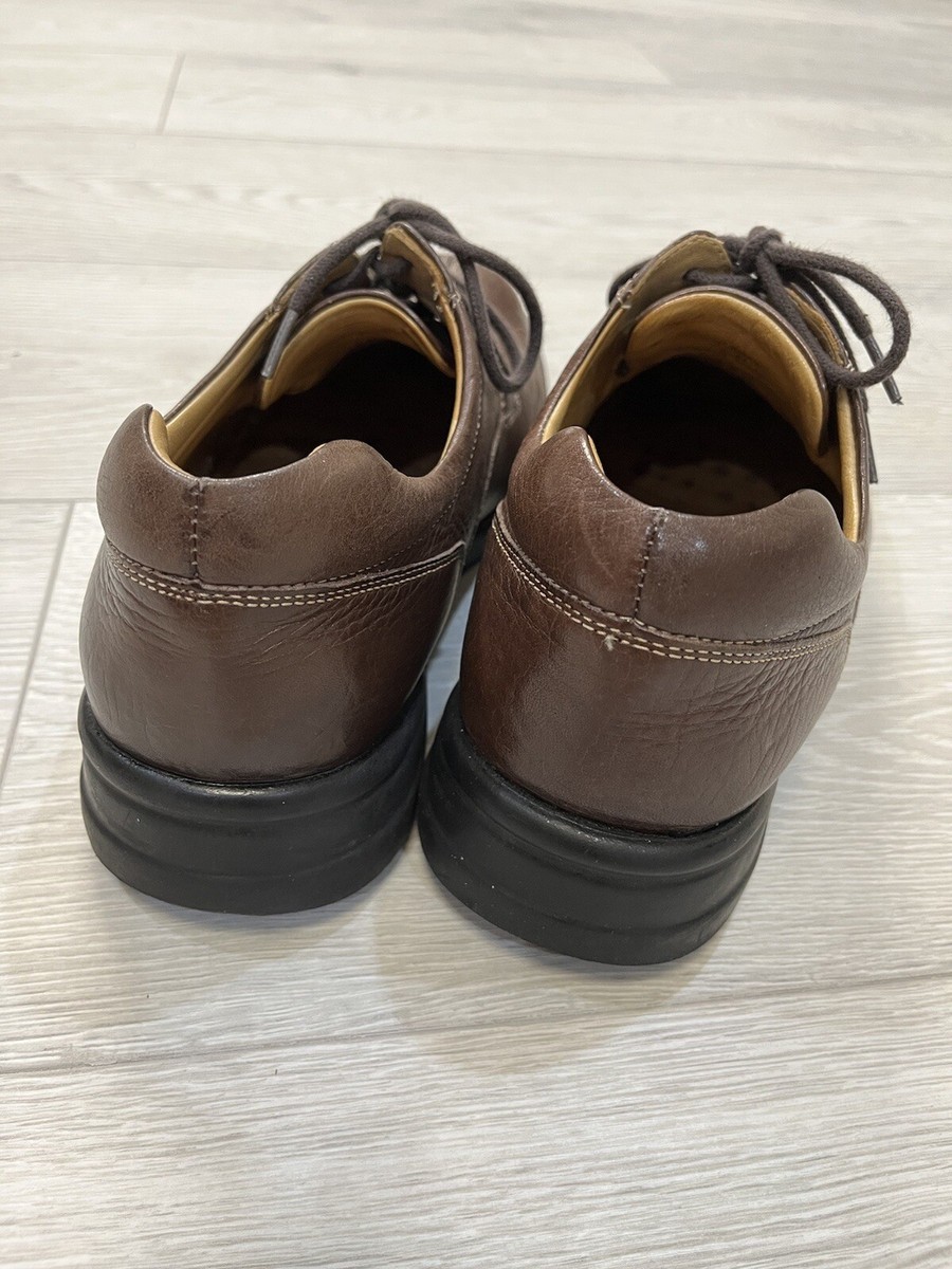 Johnston & Murphy 20-6532 Derby Shoes 10M Brown Leather Sheepskin‎ Brazil JOHNSTON & MURPHY Sheep Skin Leather Dress Shoes Made In  main image 3