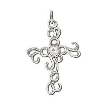 Sterling Silver Filigree Cross Pendant