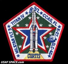 TITAN IV B 32 K-27 CURTIS - USAF CLASSIFIED MILSTAR 3 SATELLITE Launch PATCH 
