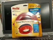  3 Korky Wax-Free Universal Toilet Seal  Bolts Install Kits Free Fast Ship
