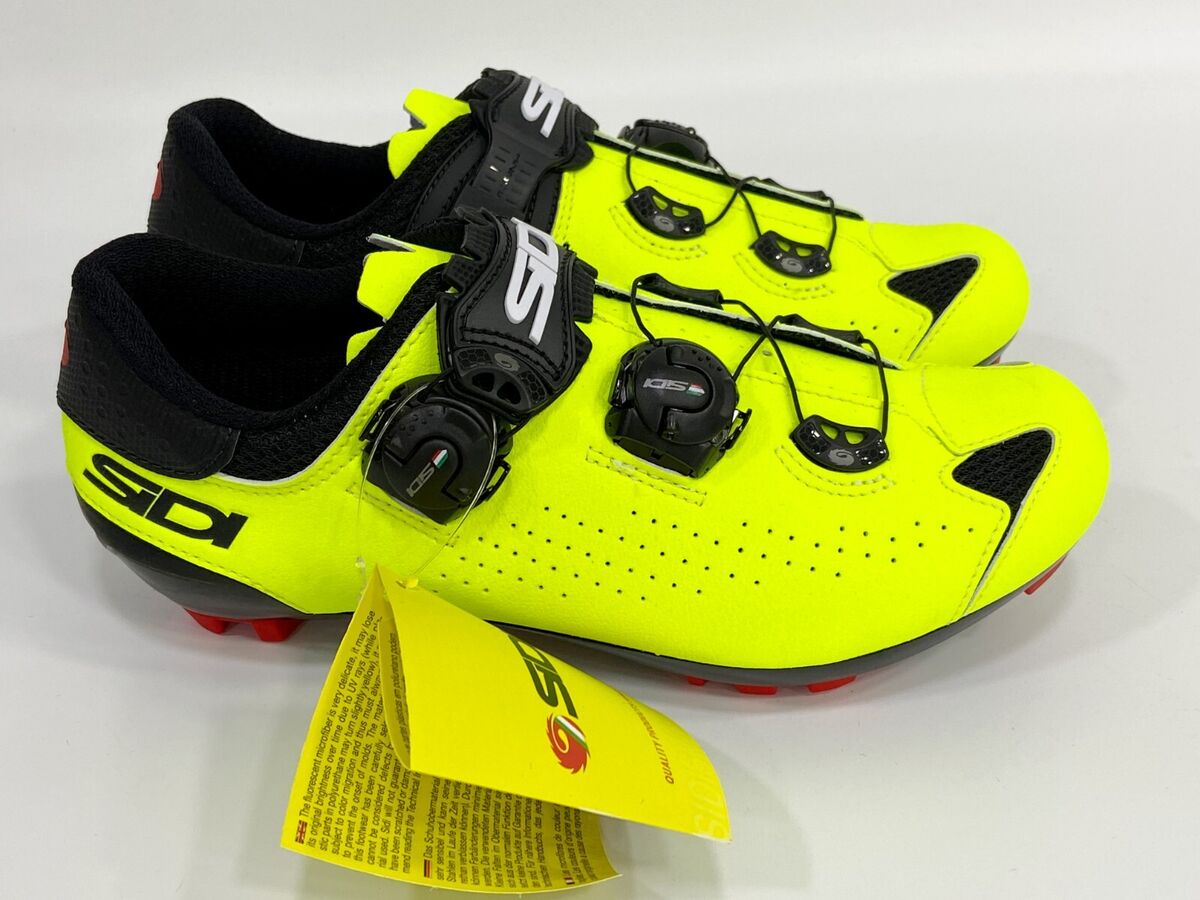 SIDI EAGLE 10 MTB Cycling Shoes ( Black Yellow Fluo ) Size SIDI EAGLE 10 MTB Cycling Shoes ( Black Yellow Fluo ) Size