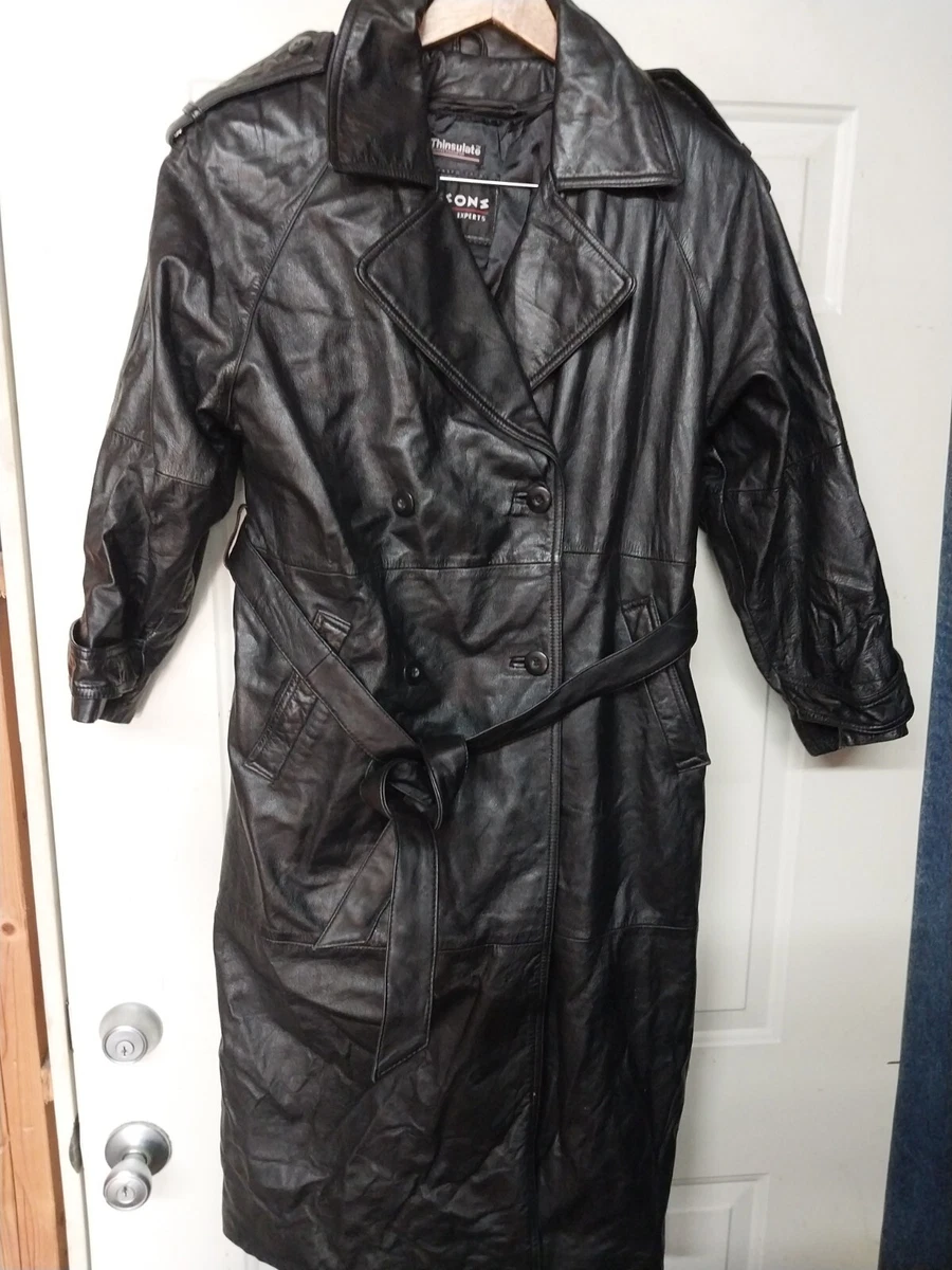 Wilsons leather trench best sale coat